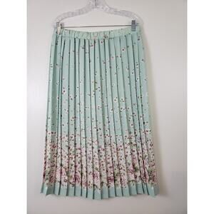 (Ma) VTG Jantzen Retro Womens Midi Skirt Size 18 Pleated Floral Office Siren